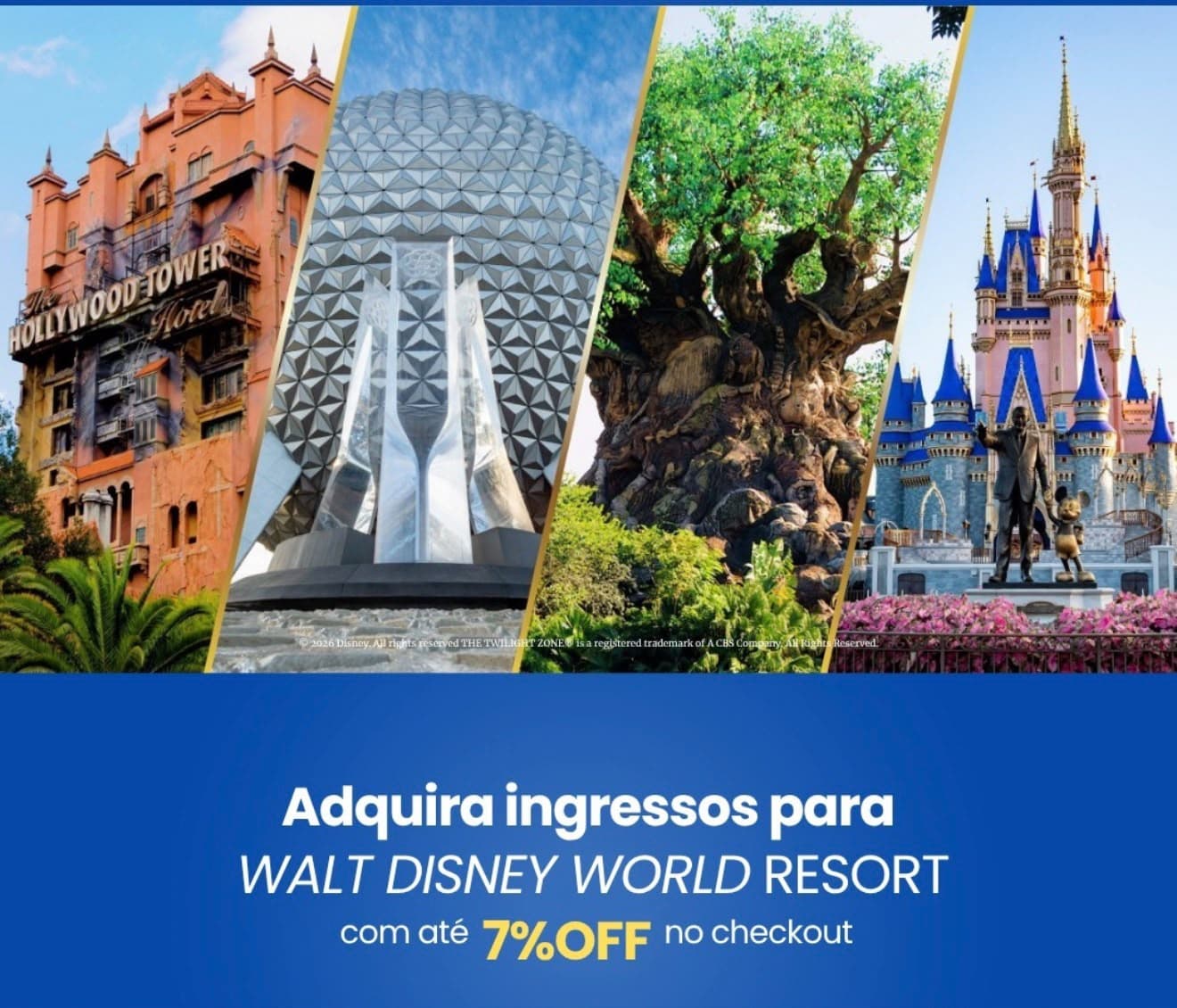 Ingressos da Disney com até 7% de desconto: começa à meia-noite e vale enquanto durar o lote