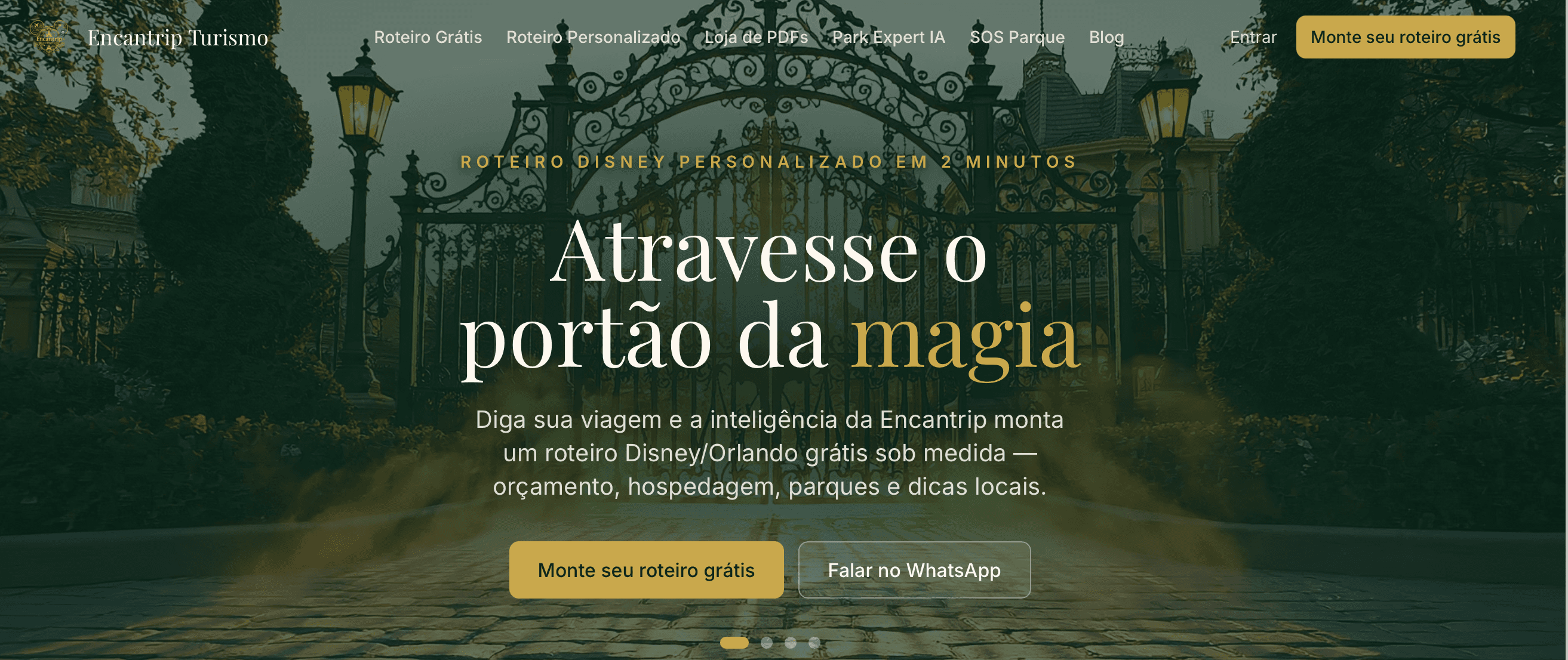 Conheça a plataforma da Encantrip: roteiro grátis, IA especialista em Disney e guia em tempo real no parque